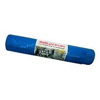 Мешки для мусора 200 л, с завязками, синие, в рулоне 5 шт., ПВД, 45 мкм, 1100х850 мм, Концепция Быта Vitalux, 604934 в Астане