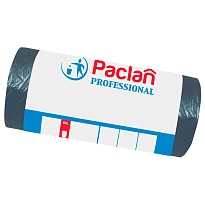 Мешки для мусора 60 л, черные, в рулоне 50 шт., ПНД, 6,2 мкм, 800х600 мм, PACLAN Professional, 604078 в Астане