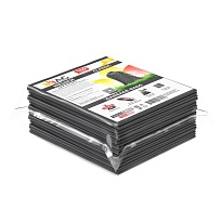 Мешки для мусора 160 л, серые, в пачке 10 шт., ПВД, 40 мкм, 900х1100 мм, i-Bag в Астане