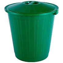 Мусорный бак с крышкой 80 л зеленый 80 зеленый в Астане