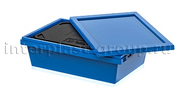Изотермический контейнер KV 6416 в сборе с крышкой голубой в Астане