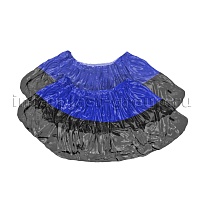 Бахилы сине-черные 1000 шт (500 пар), 54 мкм, двойная подошва, с одной резинкой, Прочные+ в Астане Бахилы сине-черные 1000 шт (500 пар), 54 мкм, двойная подошва, с одной резинкой, Прочные+ в Астане