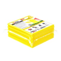 Мешки для мусора 160 л, желтые, в пачке 10 шт., ПВД, 40 мкм, 900х1100 мм, i-Bag в Астане