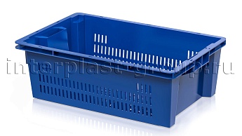 Ящик универсальный для овощей, фруктов и хлеба перфорированный синий в Астане Ящик универсальный для овощей, фруктов и хлеба перфорированный синий в Астане